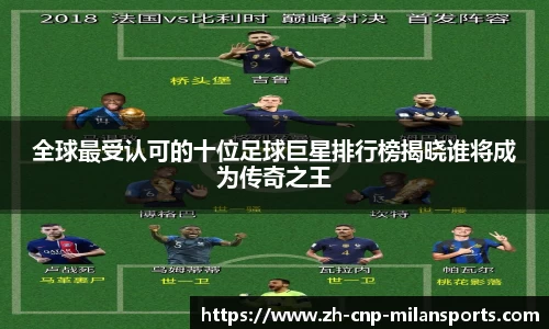 全球最受认可的十位足球巨星排行榜揭晓谁将成为传奇之王